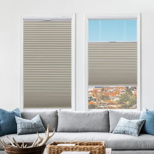 Miniatura 39 de Tonature Persianas Celulares de Tamaño Personalizado para Ventanas Cortinas Blackout sin Cordón Persianas Enrollables Protección UV Aislamiento