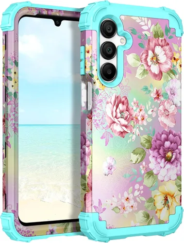 Miniatura 133 de Hocase Funda para Galaxy A37 5G, protección resistente a prueba de golpes, parachoques de goma de silicona suave+funda protectora híbrida
