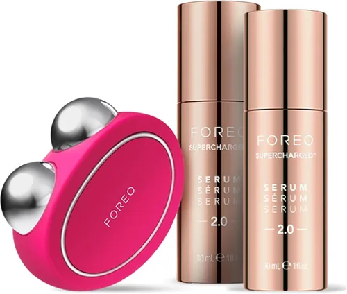 FOREO Paquete Bear Desafiante de la Edad - Dispositivo Facial de Microcorriente Bear + 2 x Suero Conductivo 1 fl.oz. - Masajeador Facial Anti