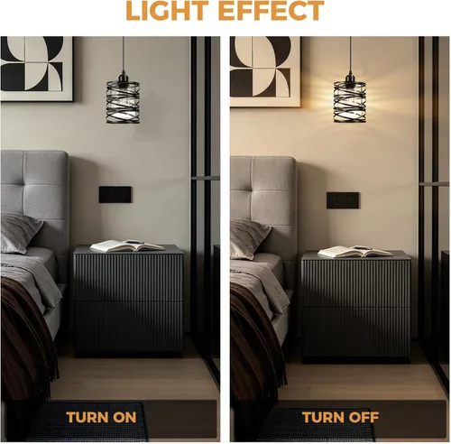 Miniatura 5 de Juego de 3 luces colgantes Luces de cocina con vidrio semillado tipo burbuja Luces de isla Luces colgantes negras para cocina, comedor, baño