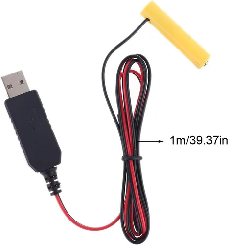 Miniatura 7 de LR03 AAA Eliminador de Batería 1M Cable de alimentación USB Reemplazar 1 a 4pcs AAA Batería (1.5V)