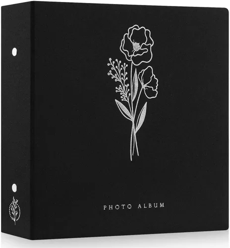Miniatura 24 de Lanpn - Álbum de fotos autoadhesivo de lino, 40 páginas, álbum de fotos para manualidades, páginas adhesivas magnéticas, contiene fotos de 4 x 6, 7