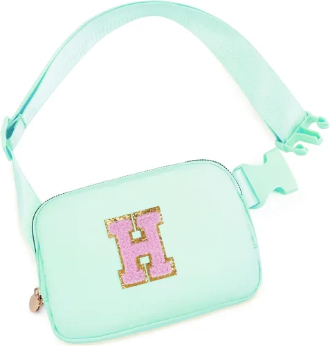 Miniatura 134 de Bolsa de cinturón para niñas y mujeres, bolsas cruzadas, riñonera, riñonera personalizada, Negro, Small