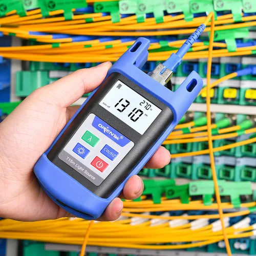 Miniatura 7 de ORIENTEK Fibra óptica T25M medidor de potencia óptica+T15M-S fuente de luz óptica SM 1310/1550nm herramientas de prueba de pérdida