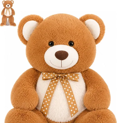 Miniatura 14 de MaoGoLan Oso de peluche gigante de 47 pulgadas, gran oso de peluche clásico para novia, novio, niños, 4 pies grande de peluche para decoración
