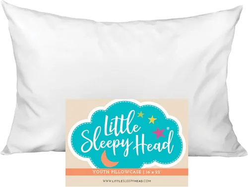 Miniatura 70 de Little Sleepy Head Funda de almohada para niños pequeños, 100% algodón y funda de almohada hipoalergénica para almohada de niños pequeños, funda