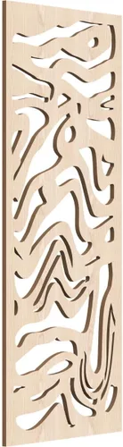 Miniatura 134 de 9 3/8"W x 24 3/8"H x 1/4"T Northfield Decorativos Paneles de Pared de Madera Calado, Abedul