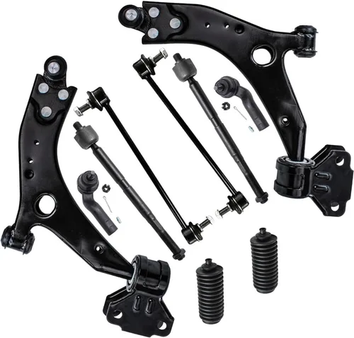 Miniatura 75 de Detroit Axle - Kit de suspensión frontal de 10 piezas para Jeep 2002-2004 Liberty, 2 brazos de control superiores con rótula 2 rótulas inferiores, 4