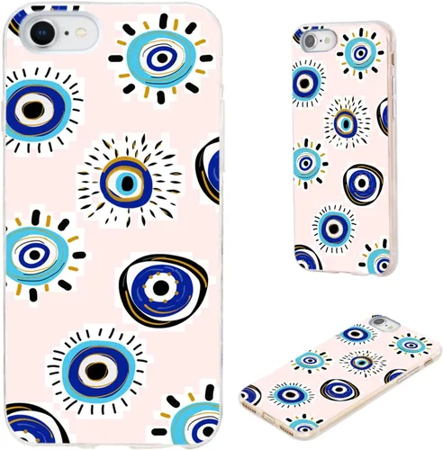Miniatura 17 de Funda protectora completa delgada y suave de TPU transparente para iPhone SE 2022/2020, iPhone 8/7/6S/6 - Diseño de música divertida guitarra