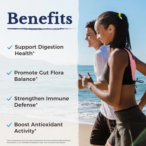 Miniatura 5 de Vitalitown Probióticos 70 mil millones de UFC, suplemento de probióticos de apoyo inmunológico, 15 cepas de fuerza clínica, con vitamina C, zinc