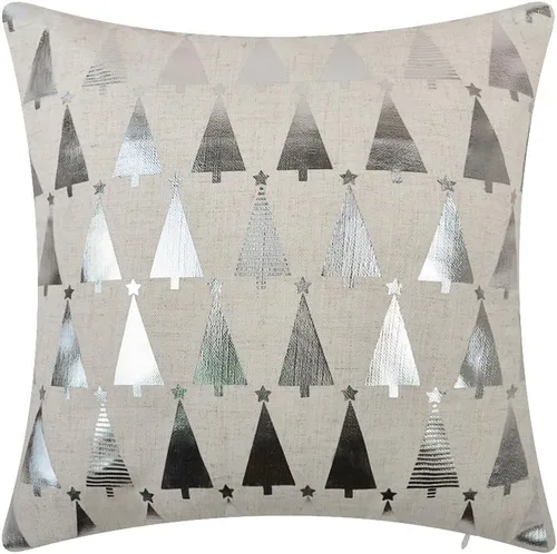 Miniatura 8 de JWH Fundas de almohada decorativas de árboles de Navidad, con estampado dorado, funda de almohada decorativa de estrellas, funda de almohada