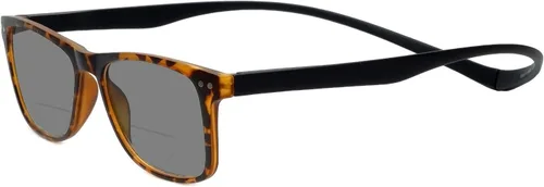 Magz Astoria - Lentes de sol bifocales cuadrados para hombre y mujer, para colgar en el cuello, para lectura, lentes de sol magnéticos, cierre a