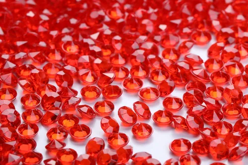 Miniatura 18 de 5000 unidades por paquete de cristales de confeti dispersos para mesa de boda, diamantes acrílicos de 0.236 pulgadas (0.236 in), diamantes