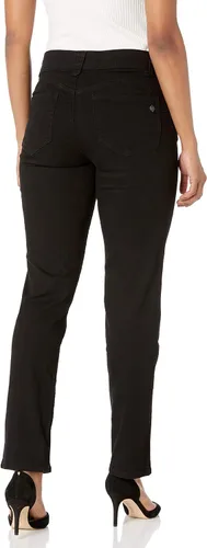 Miniatura 2 de Democracy Pantalones de mezclilla de pierna recta Petite Ab Solution para mujer