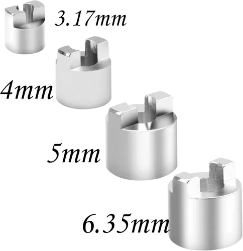 Miniatura 2 de ShareGoo - Paquete de 6 conectores de latón a control remoto para perros, horquilla de remo de 0.125 in/0.157 in/0.197 in/0.250 in para accesorios