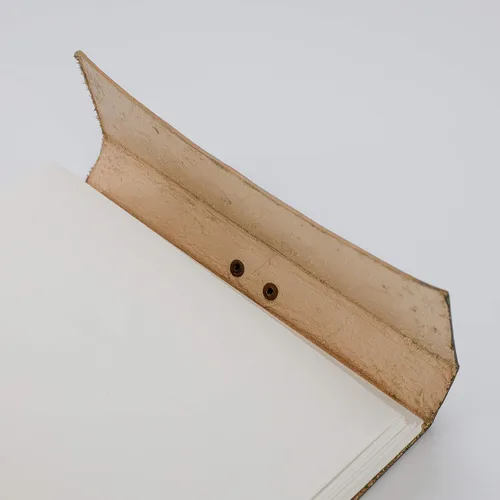 Miniatura 4 de Diario del Pentágono de cuero hecho a mano Cuaderno de escritura diario Bloc de notas diario encuadernado para hombres y mujeres, papel sin