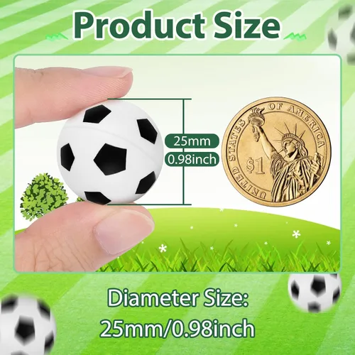 Miniatura 2 de Deekin 200 pelotas inflables de béisbol a granel de 0.98 pulgadas, mini pelotas de goma para rebotar, recuerdos de fiesta deportiva para niños