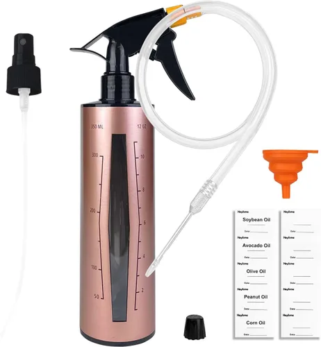 Miniatura 8 de Botella de spray para barbacoa e inyector de marinada para ahumado, botella pulverizadora de grado alimenticio 3 en 1 mejorada para ahumador