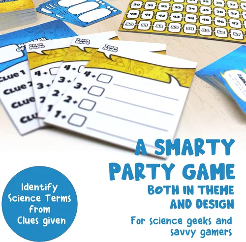 Miniatura 9 de Genius Games Nerd Words: ¡Ciencia! Juegos de grupo para adultos Juegos de fiesta para familias, niños, adolescentes, aulas