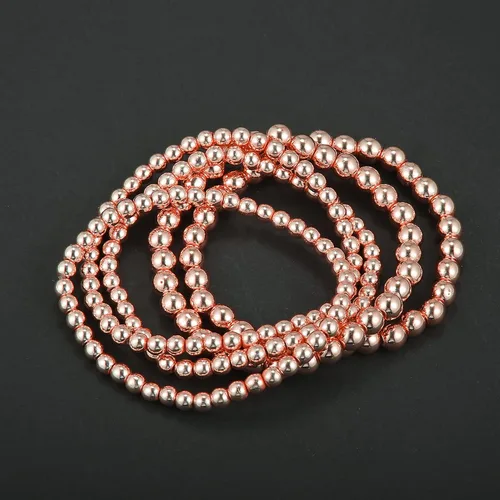 Miniatura 6 de VOCOSTE Pulsera de cuentas para mujer kit de pulsera elástica elástica apilable