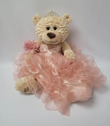 Miniatura 22 de KINNEX COLLECTIONS SINCE 1997 20" Quince Anos Quinceanera Last Doll Osito de peluche con vestido (pieza central) ~ ARC16832-4R (azul bebé)