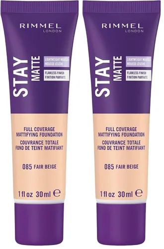 Miniatura 42 de Rimmel London Stay Matte Liquid Mousse - 305 Buff - Base, ligera, control del brillo, sin aceite, 1 oz