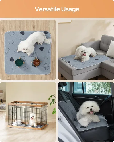 Miniatura 7 de Feandrea Almohadillas lavables para orina de perro, paquete de 2, almohadillas reutilizables para perros, 36 x 34 pulgadas, M, almohadillas