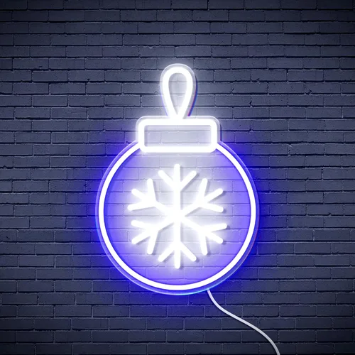 Miniatura 4 de ADVPRO Letrero de neón LED de silicona de la flexión del ornamento del árbol de Navidad - azul - st16s32-fnu0119-b