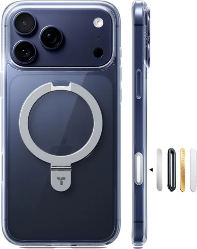 Miniatura 19 de TORRAS Funda magnética con función atril para iPhone 13/iPhone 14 [compatible con MagSafe], soporte resistente y versátil, grado militar, a prueba