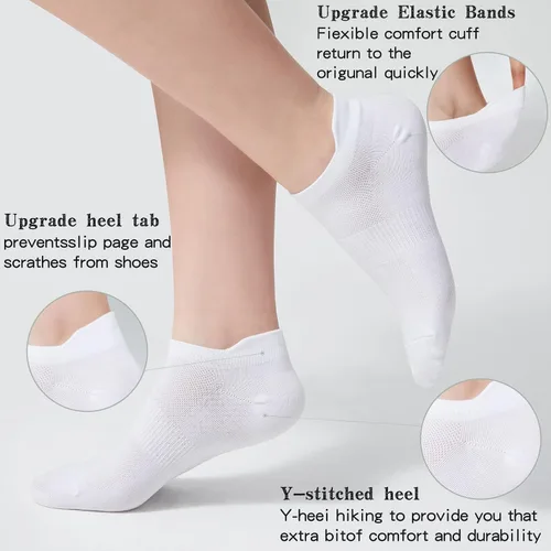 Miniatura 4 de Ankle Socks Women's and Mens - 610 Pairs Low Cut Tab & No Show Athletics Running Socks