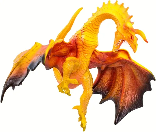 Miniatura 8 de Safari Ltd. Figura de dragón de lava, figura detallada de modelo de plástico de 7.5 pulgadas, divertido juguete de fantasía para niños, niñas