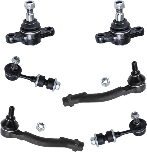 Miniatura 227 de Detroit Axle – Kit de suspensión delantera para Hyundai 2013-2018 Santa Fe 2 enlaces de barra de estabilizador 4 varillas de amarre interiores