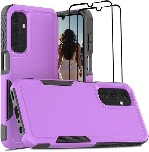 Miniatura 280 de Jeylly Compatible con Samsung Galaxy A22 5G Funda, Funda Samsung A22 5G con 2pcs protectores de pantalla de vidrio templado