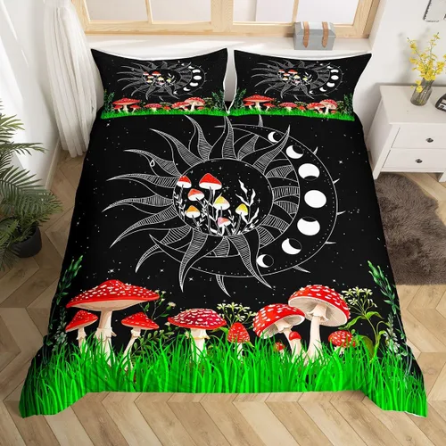 Miniatura 24 de Juego de funda de edredón de elefante bohemio para niños, tamaño individual, juego de ropa de cama de mandala bohemio de 2 piezas para decoración