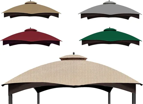 SCOCANOPY - Toldo de repuesto color Beige Claro Ripstop para gazebo Lowe's Allen Roth 10 x 12 Modelo #GF-12S004B-1 / GF-12S004BTO Ripstop beige claro
