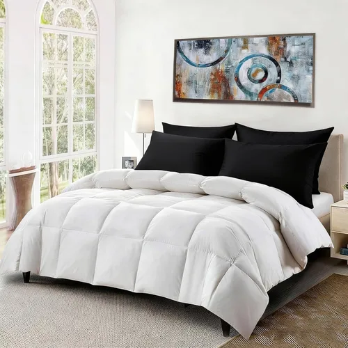 Miniatura 6 de Juego de 2 almohadas de cama planas ultra delgadas tamaño estándar, extra suaves, alternativas a las almohadas de plumas, para dormir de estómago