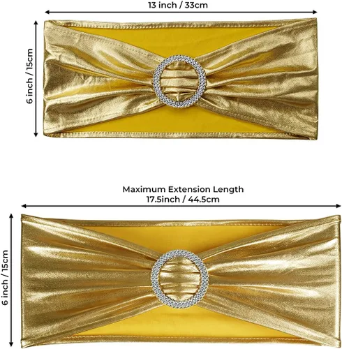 Miniatura 5 de Babenest Lazos de Spandex para Sillas 30 piezas Banda de Cubierta de Silla Elástica Premium con Deslizador de Hebilla Lazos Elásticos Universales