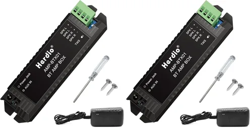 Miniatura 8 de Herdio Amplificador de audio para el hogar Bluetooth 2.0 Sistema receptor de canales para altavoces pasivos con AUX TWS adecuado para techo, marino
