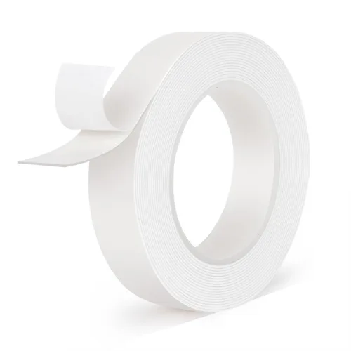 Hasaky Cinta extraíble de doble cara de 18 pies, tiras colgantes de Picutre sin daños, cinta de montaje resistente, tiras adhesivas de pared para
