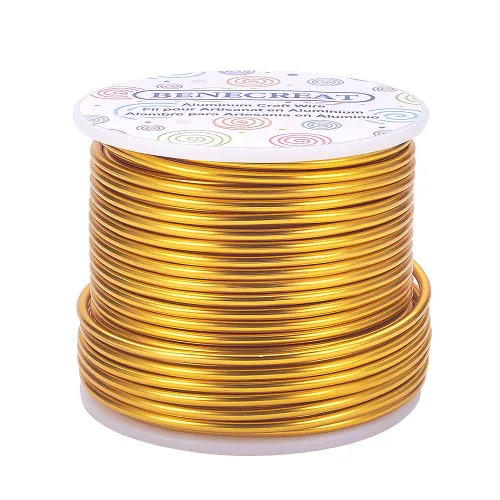 Miniatura 50 de BENECREAT -Alambre de aluminio para joyería de calibre 9, 55 pies, alambre metálico flexible para esculpir, ideal para manualidades de Halloween
