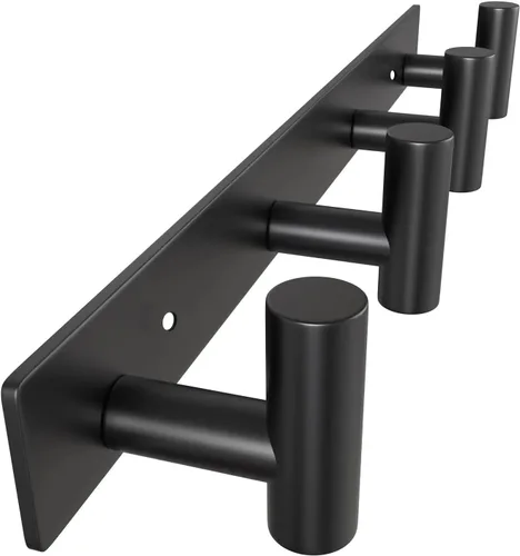 Miniatura 16 de VAEHOLD Ganchos de Pared para Abrigos Montados en Pared, Perchero con 6 Ganchos Dobles para Colgar Toalla Sombrero Abrigo Bata Bolsa Llave para Baño