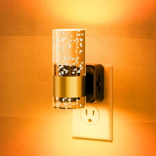 Miniatura 10 de JandCase Luz Nocturna de Vela, Luces Nocturnas que se Enchufan a la Pared, Blanco Suave 3000K, Brillo Ajustable 0-100LM, Sensor de Anochecer a