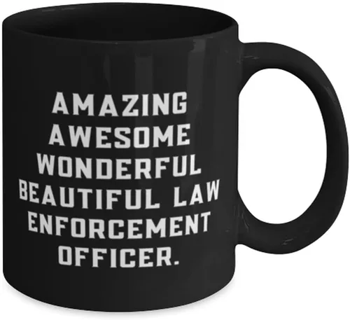 Miniatura 2 de Cute Law enforcement officer 11oz 15oz Mug, Amazing Awesome Wonderful, Cute Gifts for Coworkers from Friends, Birthday Gifts, Funny cop gifts, Gag