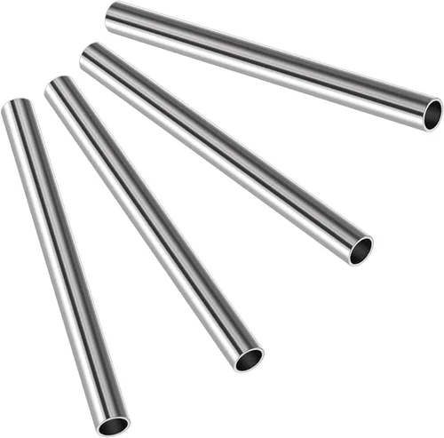 4 tubos rectos de acero inoxidable de 11.811 in, tubo sin costuras de acero inoxidable OD 304 de 1/2 pulgada, tubo de escape de acero inoxidable de