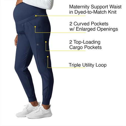 Miniatura 2 de WonderWink Pantalón deportivo de maternidad para mujer