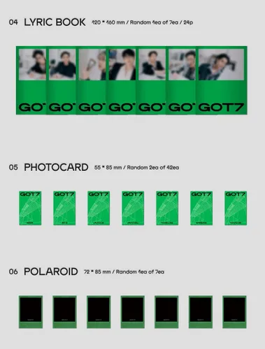 Miniatura 4 de Dreamus GOT7 - Mini álbum GOT7+juego de tarjetas fotográficas extra (versión aleatoria), 164 X 8.819 in (VLCD6141)