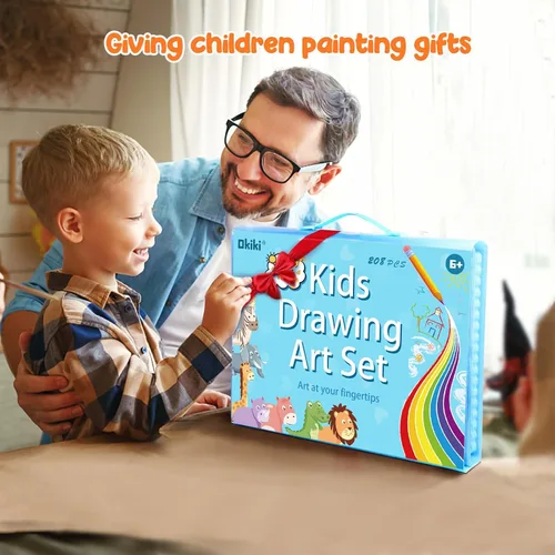 Miniatura 7 de 297 piezas de suministros de arte, kit de arte de dibujo para niños, niñas, niños, adolescentes, artista, estuche de conjunto de arte con caballete