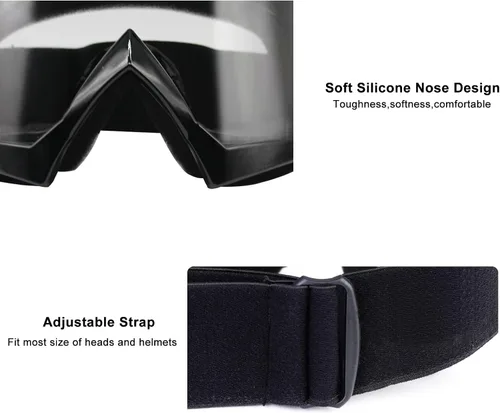Miniatura 4 de Gafas de motocross - Gafas para motocicleta de tierra para hombres, mujeres y jóvenes - MX para todoterreno, conducción en pistas y carreras