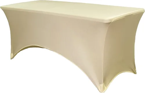 Miniatura 59 de YOUR CHAIR COVERS Mantel rectangular de elastano ajustable de 5 pies, color blanco, para decoración de bodas, eventos, patio, cubierta elástica