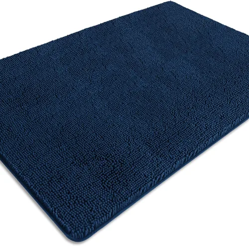 Miniatura 520 de Alfombra de baño pequeña de 12 x 18 pulgadas, lavable y absorbente, antideslizante, alfombra de baño de felpilla gruesa y suave para baño, ducha